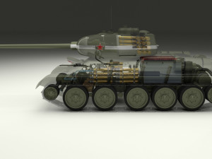 eastern front armor pack with interior and engine bay v1 3D मॉडल