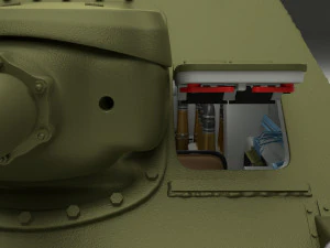 eastern front armor pack with interior and engine bay v2 3D Model