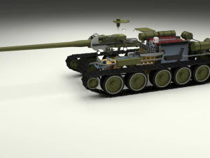 eastern front armor pack with interior and engine bay v2 3D Model
