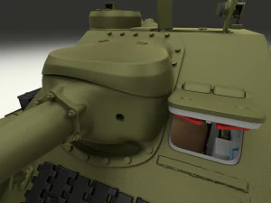eastern front armor pack with interior and engine bay v2 3D Model