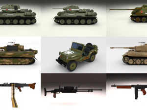 повний пакет ww2 3D Модель