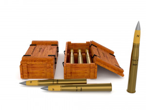 soviet 85mm and german 88mm ammo pack 3D 模型