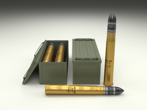 soviet 85mm and german 88mm ammo pack 3D 模型