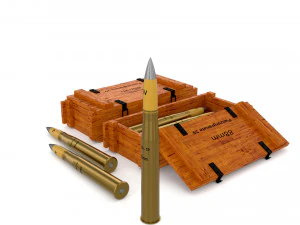 soviet 85mm and german 88mm ammo pack 3D Model