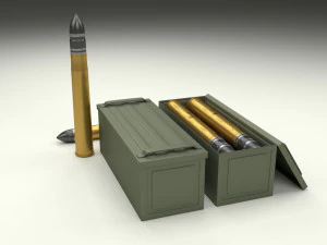 soviet 85mm and german 88mm ammo pack 3D Model