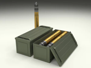 soviet 85mm and german 88mm ammo pack 3D Model