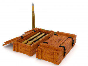 soviet 85mm and german 88mm ammo pack 3D 模型