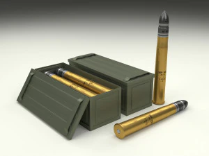 soviet 85mm and german 88mm ammo pack 3D Model