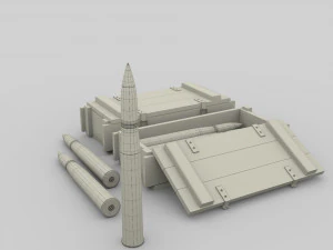 soviet 85mm and german 88mm ammo pack 3D Model