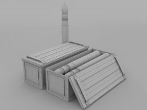soviet 85mm and german 88mm ammo pack 3D Model