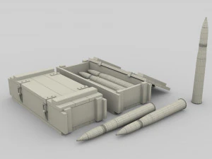 soviet 85mm and german 88mm ammo pack 3D Model