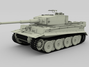 t34-76 tiger tank early pack 3D मॉडल