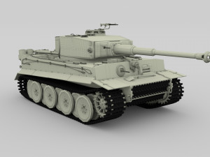 t34-76 tiger tank early pack 3D मॉडल
