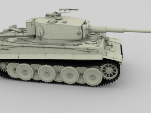 t34-76 tiger tank early pack 3D मॉडल