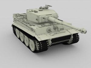 t34-76 tiger tank early pack 3D मॉडल