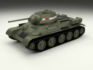 t34-76 tiger tank early pack 3D मॉडल