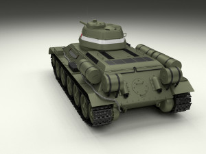 t34-76 tiger tank early pack 3D मॉडल