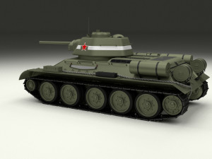 t34-76 tiger tank early pack 3D मॉडल