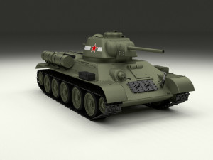 t34-76 tiger tank early pack 3D मॉडल