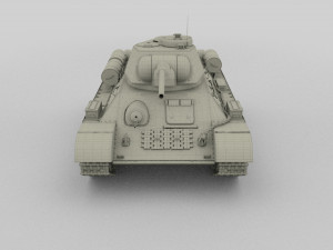 t34-76 tiger tank early pack 3D मॉडल