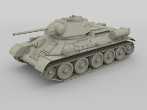 t34-76 tiger tank early pack 3D मॉडल