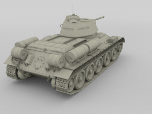 t34-76 tiger tank early pack 3D मॉडल