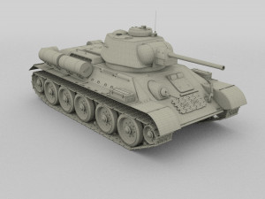t34-76 tiger tank early pack 3D मॉडल