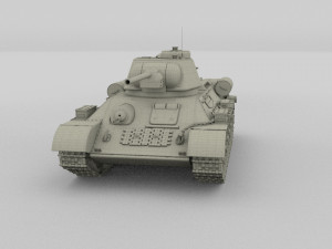 t34-76 tiger tank early pack 3D मॉडल