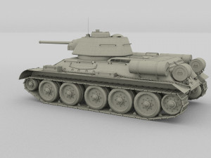 t34-76 tiger tank early pack 3D मॉडल