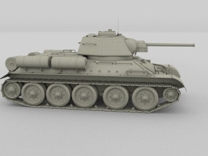 t34-76 tiger tank early pack 3D मॉडल