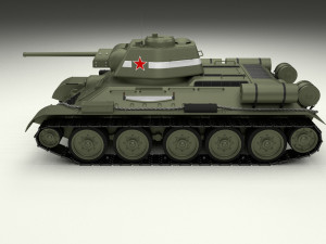 t34-76 tiger tank early pack 3D मॉडल