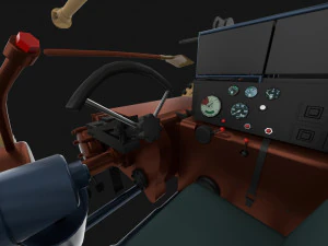 t34-76 tiger tank early pack with interior 3D Model