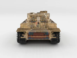 t34-76 tiger tank early pack with interior 3D Model