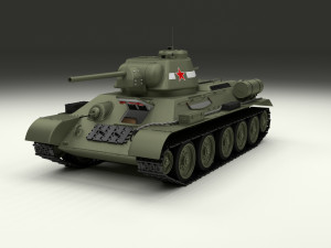 t34-76 tiger tank early pack with interior and engine bay 3D मॉडल