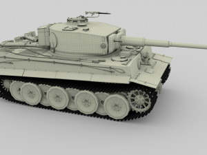 t34-76 tiger tank early pack with interior and engine bay 3D मॉडल
