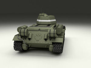 t34-76 tiger tank early pack with interior and engine bay 3D मॉडल
