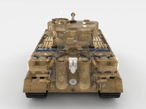 t34-76 tiger tank early pack with interior and engine bay 3D Model