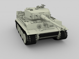 t34-76 tiger tank early pack with interior and engine bay 3D मॉडल