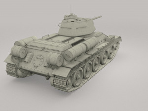 t34-76 tiger tank early pack with interior and engine bay 3D मॉडल