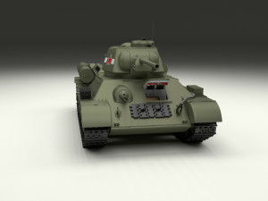 t34-76 tiger tank early pack with interior and engine bay 3D मॉडल