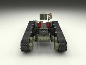 t34-76 tiger tank early pack with interior and engine bay 3D Model