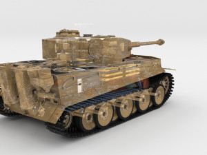 t34-76 tiger tank early pack with interior and engine bay 3D मॉडल