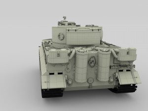 t34-76 tiger tank early pack with interior and engine bay 3D मॉडल