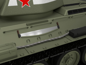 t34-76 tiger tank early pack with interior and engine bay 3D मॉडल