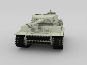 t34-76 tiger tank early pack with interior and engine bay 3D Model