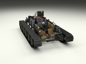 t34-76 tiger tank early pack with interior and engine bay 3D मॉडल