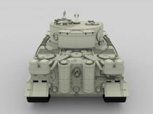 t34-76 tiger tank early pack with interior and engine bay 3D Model