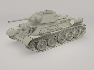 t34-76 tiger tank early pack with interior and engine bay 3D मॉडल