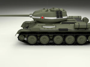 t34-85 tiger tank late pack 3D Model