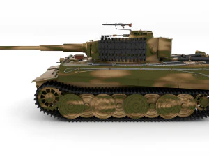 t34-85 tiger tank late pack 3D Model